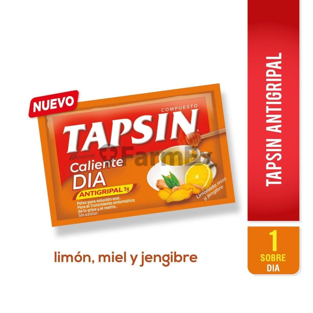 Tapsin Día Polvo - Sabor Limón, Miel y Jengibre - Sobre de 5 g x (1 sobre) Farmex-Pluxee-Persistente